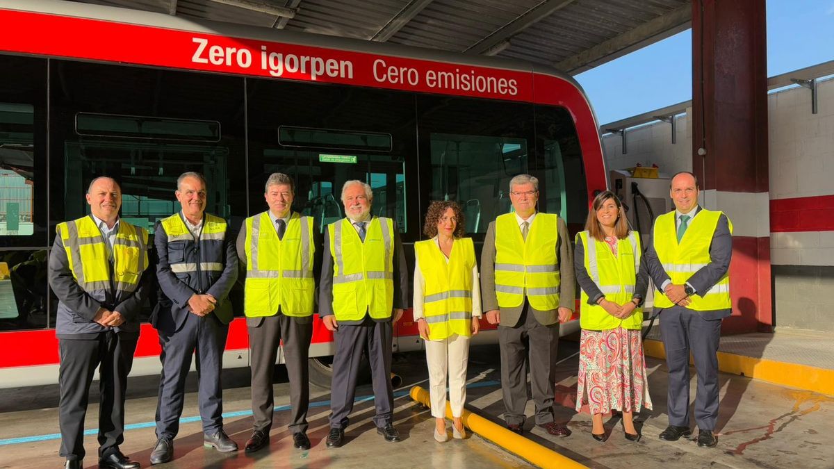 Los autobuses eléctricos de Bilbao se cargan con la energía que le sobra al metro