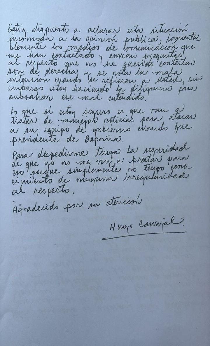 Segunda hoja de la carta de Pollo Carvajal