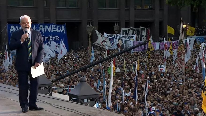 Lula agradeció al pueblo argentino y a Alberto Fernández "la solidaridad" ante su encarcelamiento