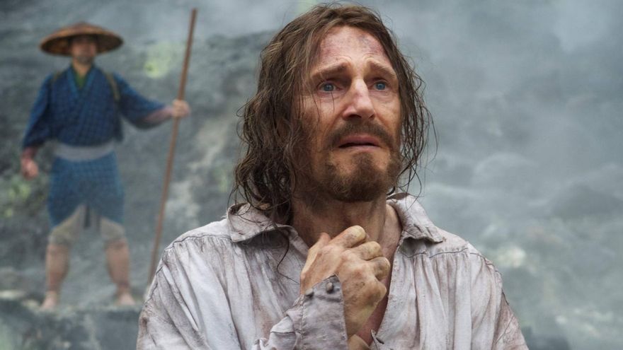 Liam Neeson en un fotograma de 'Silencio', dirigida por Martin Scorsese