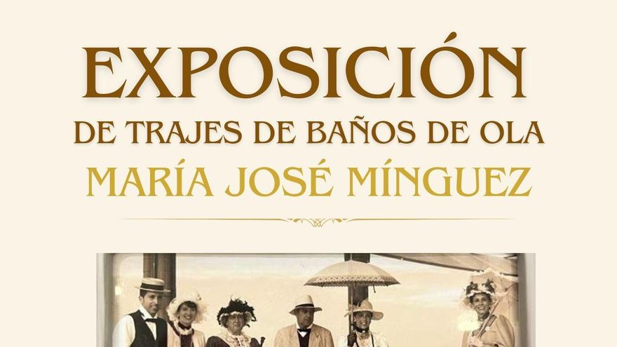 Cartel de la exposición de trajes de Baños de Ola