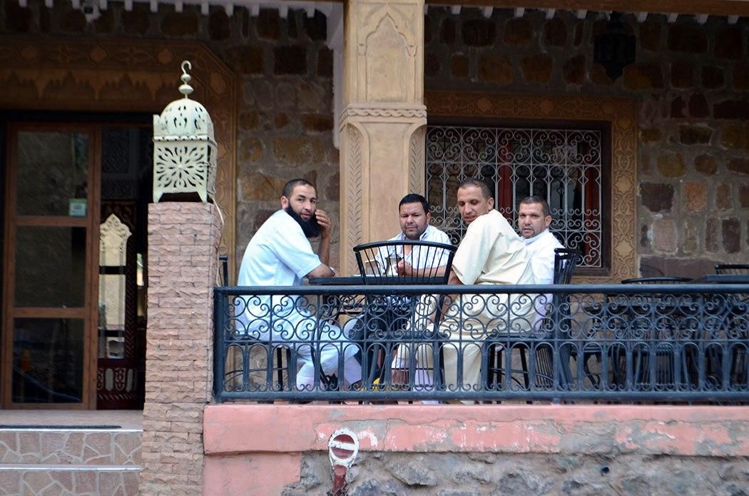 Té vespertino en el valle de Imlil.