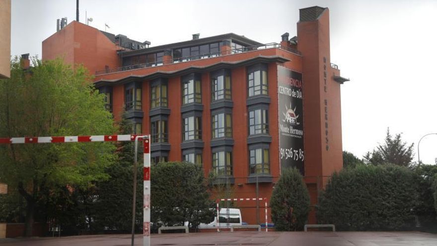 Vista de la residencia de la tercera edad Monte Hermoso en Madrid.