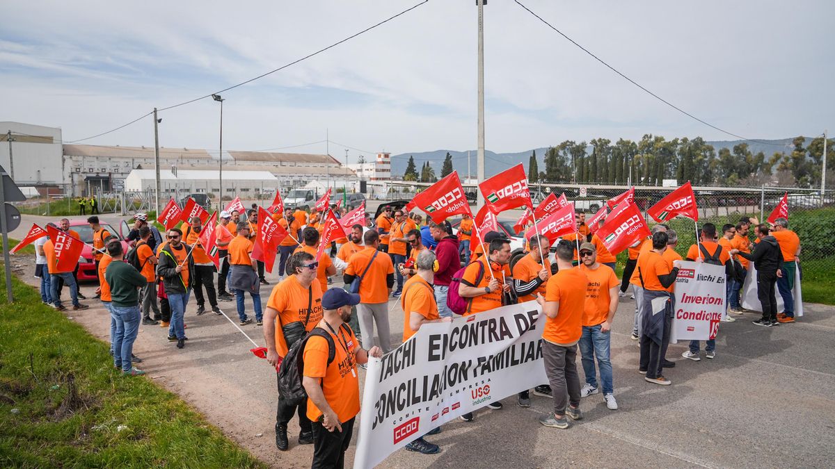 Nueva jornada de huelga de la plantilla de Hitachi