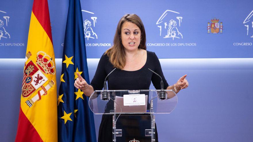 Archivo - La portavoz de la CUP en el Congreso, Mireia Vehí, interviene en una rueda de prensa anterior a una Junta de Portavoces en el Congreso de los Diputados, a 19 de octubre de 2021, en Madrid, (España).