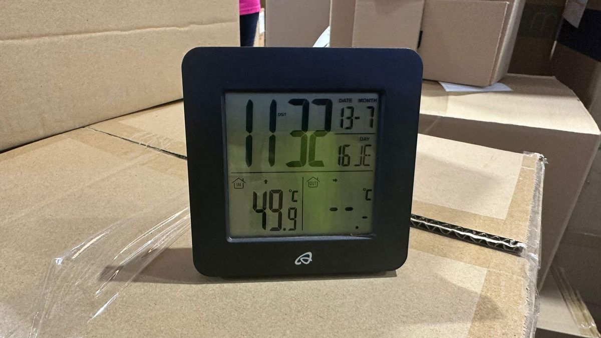 Termómetro que muestra las elevadas temperaturas a las que han tenido que trabajar en Makito