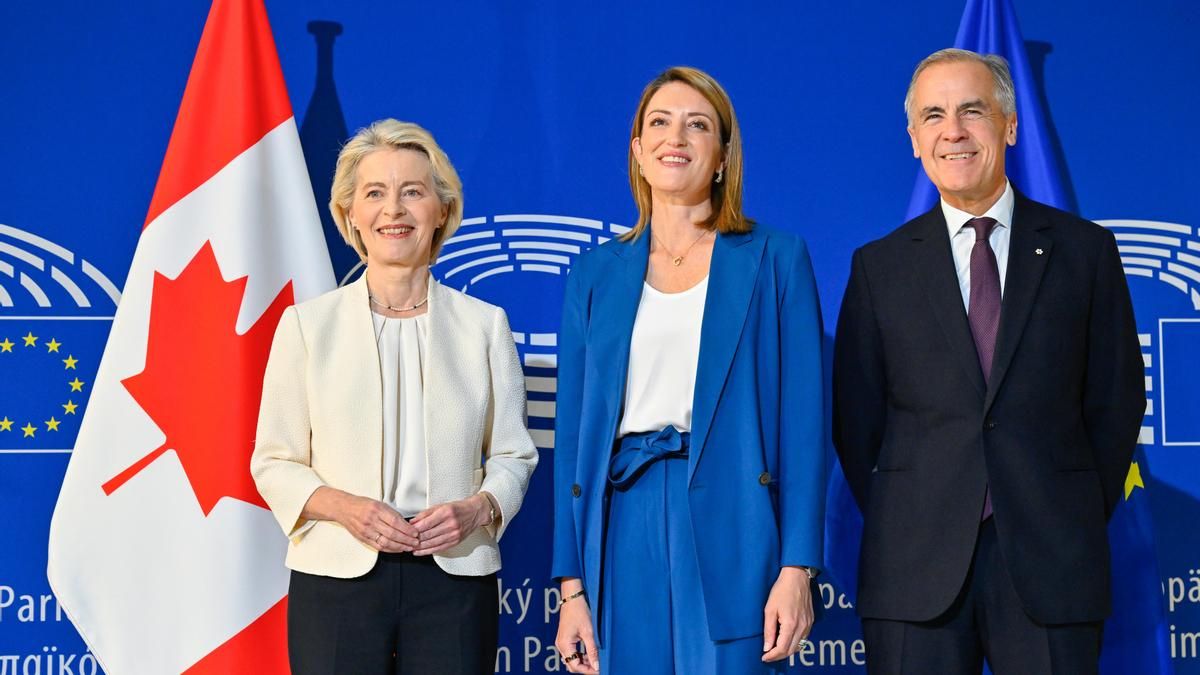 Von der Leyen propone que Canadá sea el "primer miembro asociado de la UE" en un frente común frente a Trump
