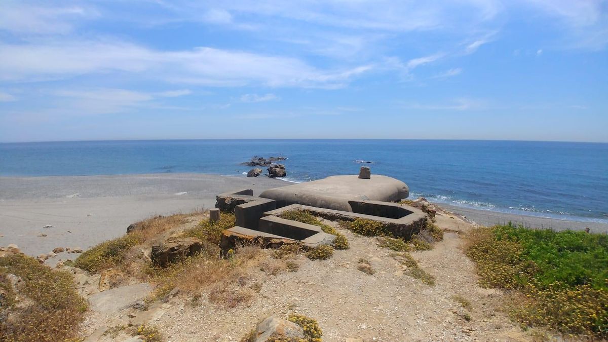 Uno de los búnkeres de Campos de Gibraltar.