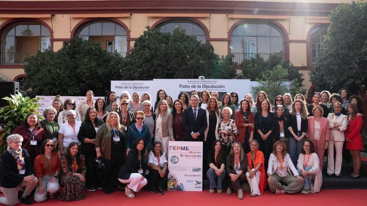 Arranca la 20ª Feria Provincial de Mujeres Empresarias de Sevilla con una agenda repleta de actividades en la Diputación