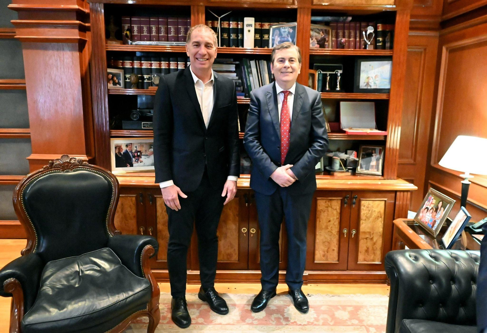 Diego Santilli y el gobernador de Santiago del Estero, Gerardo Zamora.