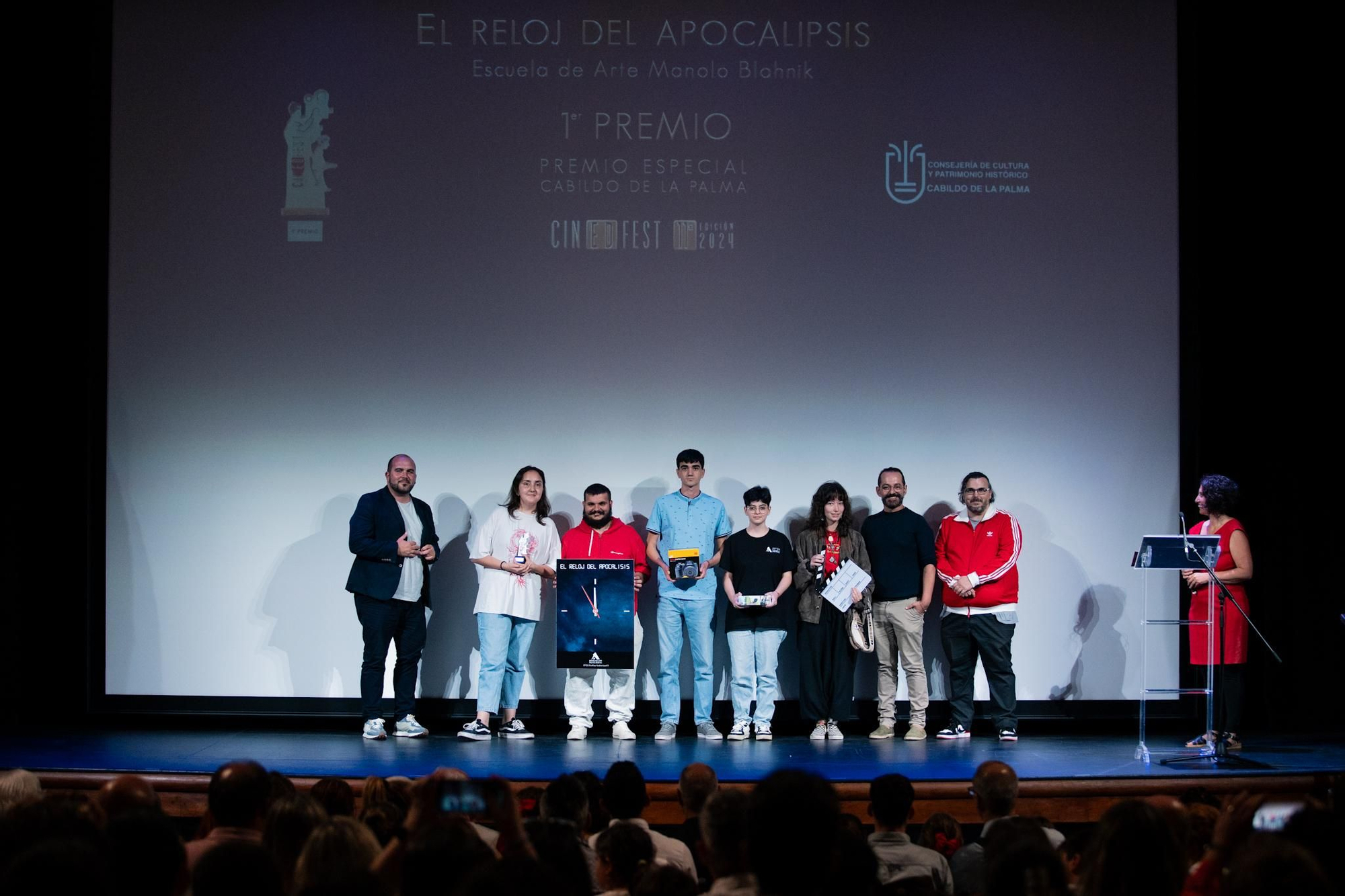 Premio Especial del Cabildo de La Palma de Cinedfest 11 por 'El reloj del apocalipsis' de la Escuela de Arte Manolo Blahnik.
