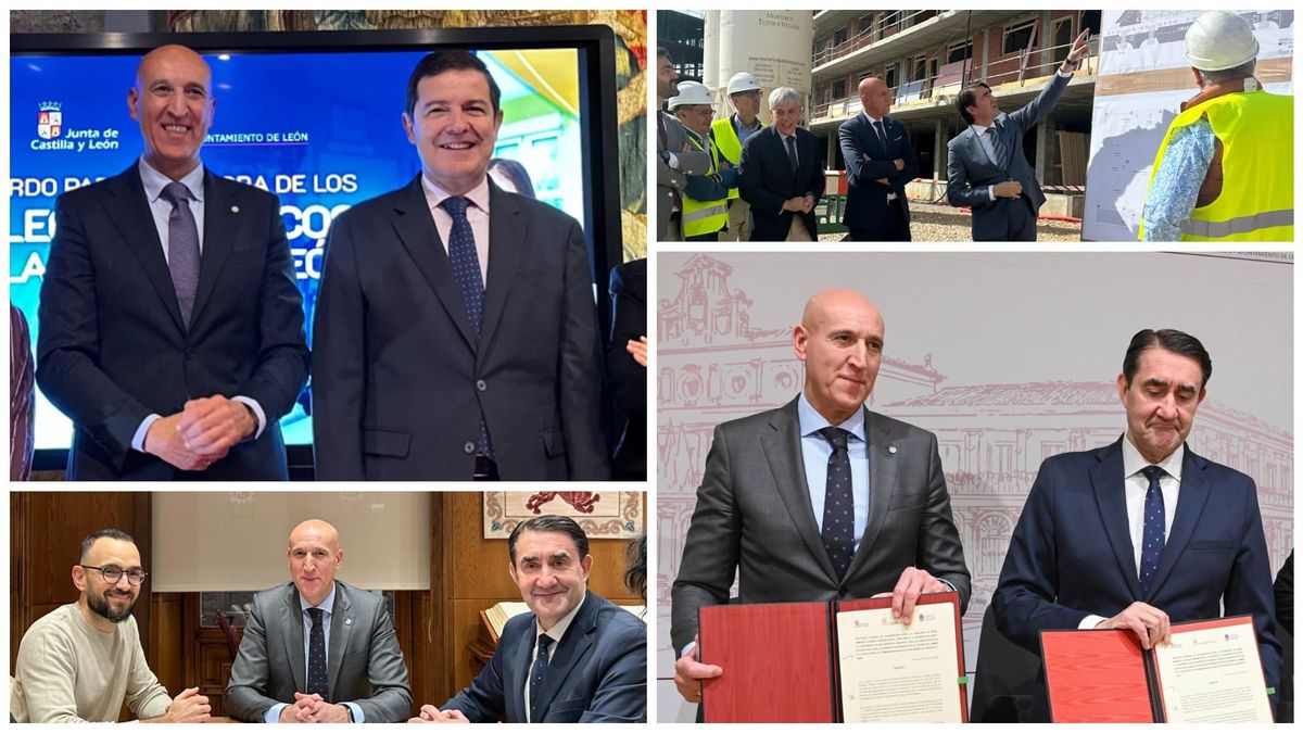 Varios actos instituciones conjuntos del alcalde Diez con Suárez-Quiñones y Mañueco en sólo cuatro meses.