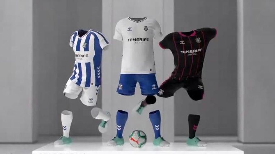 El Tenerife conmemora con su segunda equipación el 60 aniversario de su primer ascenso