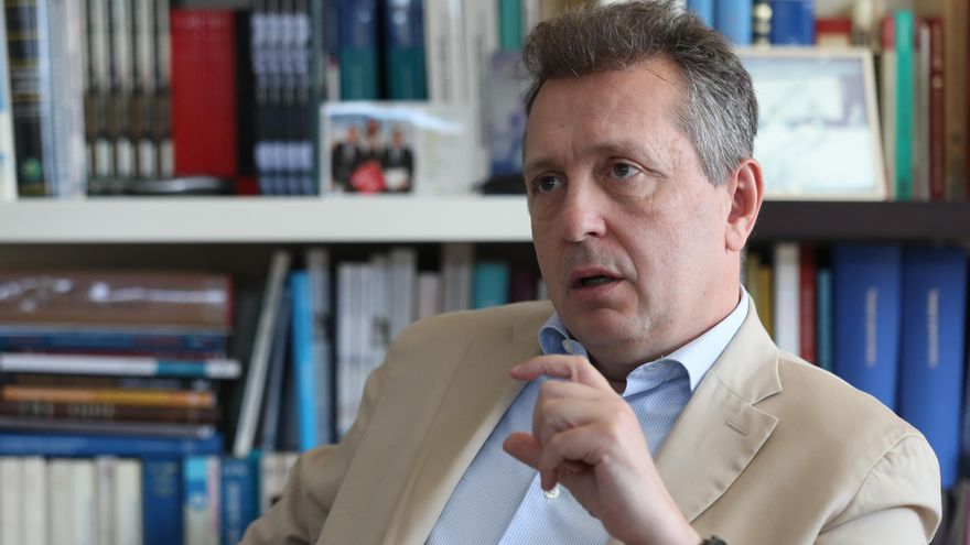 Javier Cremades en un momento de la entrevista con elDiario.es