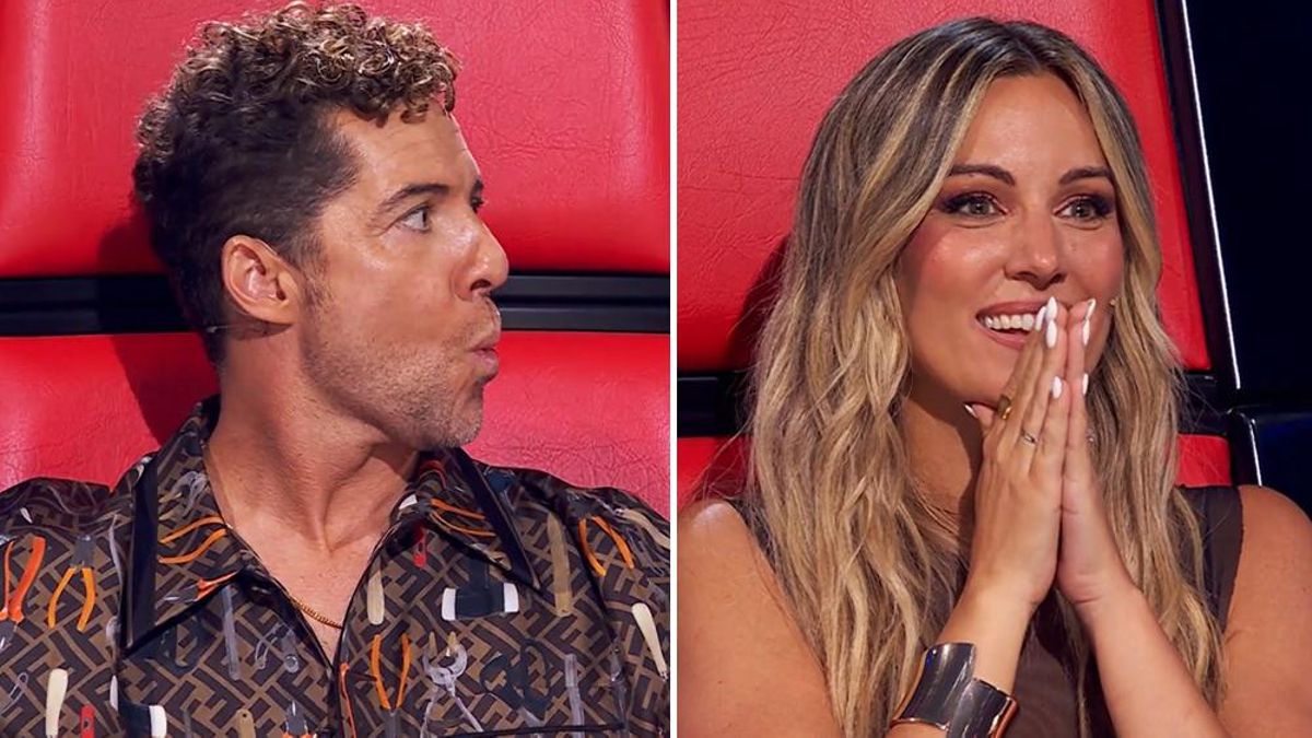 David Bisbal y Edurne en 'La Voz'