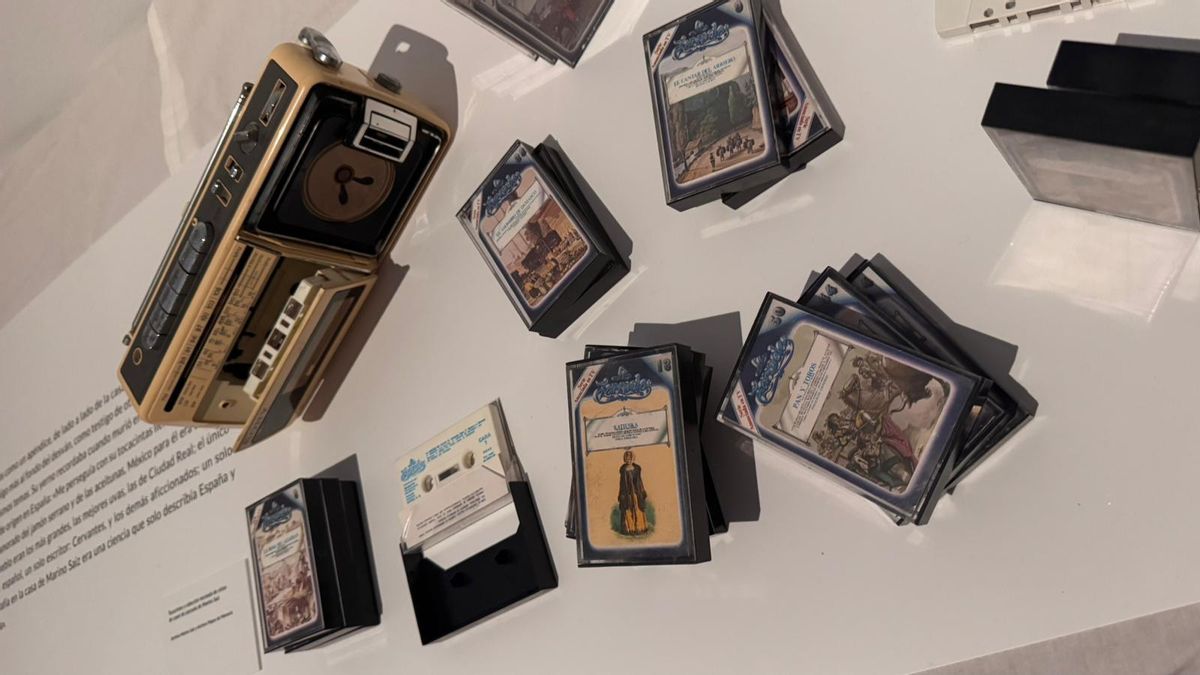 Cintas de zarzuela que acompañaron a Marino Saiz en el exilio en México.