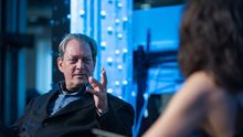 Paul Auster durante la presentación de '4321'. Fundación Telefónica.