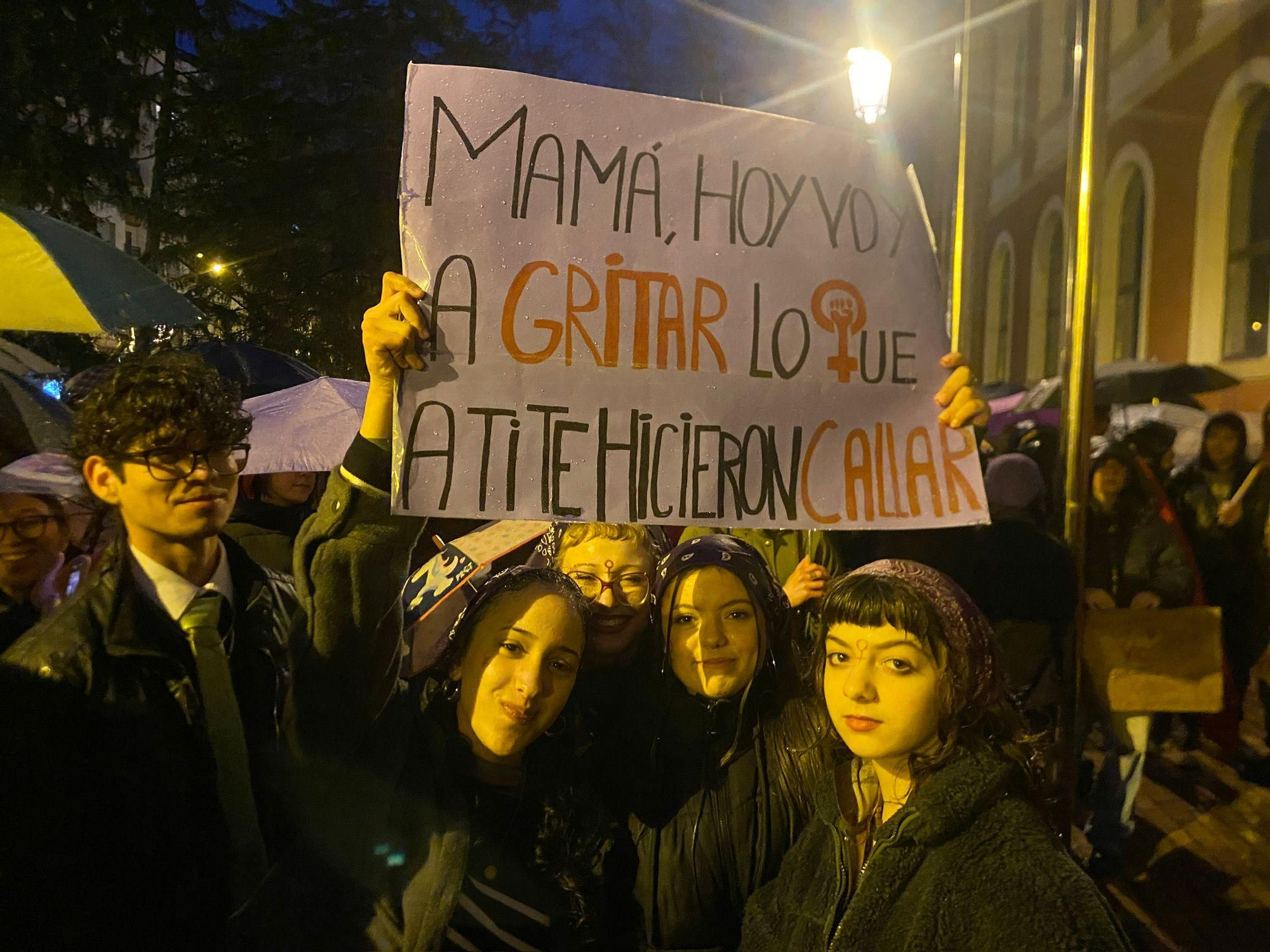 Las imágenes del 8M en Logroño: la fuerza del feminismo venció a la lluvia