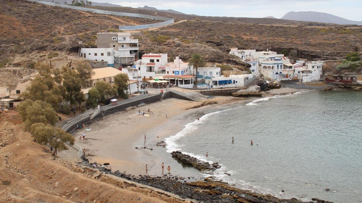 Panorámica del Puertito, con las obras de Cuna del Alma en la parte alta.