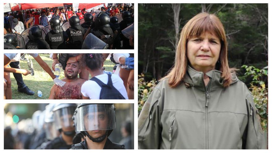 Bullrich justificó la represión a manifestantes y periodistas en Congreso y dijo no estar "dispuesta a quedar a mitad de camino”