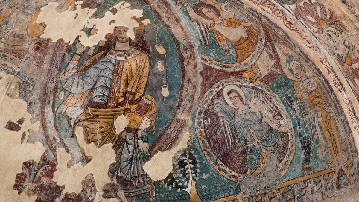 Detalle en la iglesia de los Santos Julián y Basilisa de Bagüés