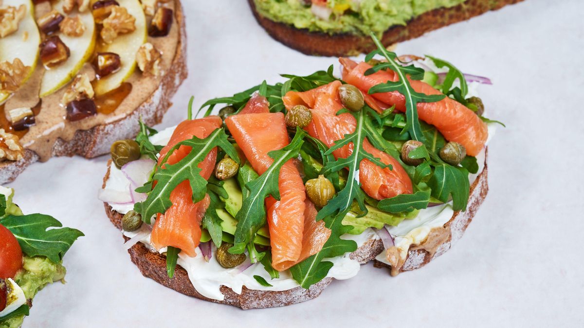 Tostada de salmón
