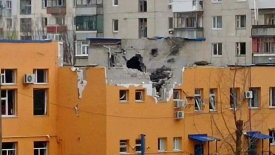 Ataque ruso en la región de Lugansk.