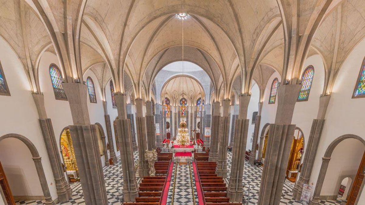 El interior de la Catedral de La Laguna.