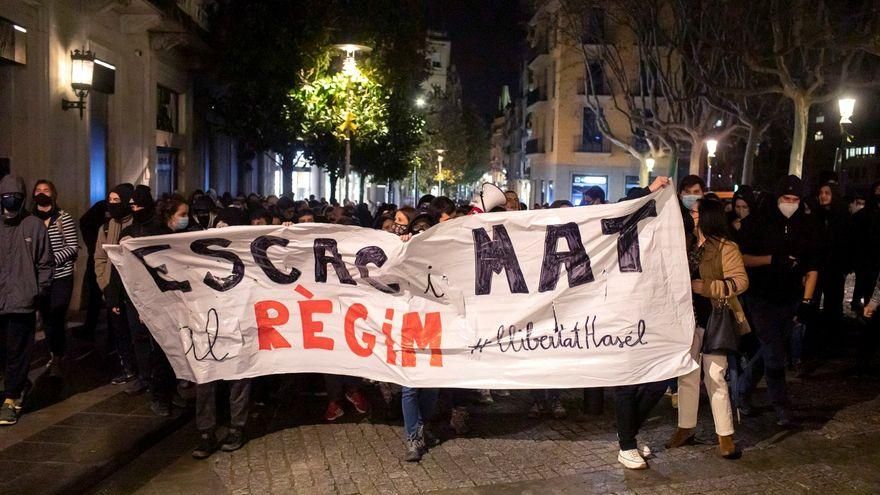 Nueva noche de protestas en Barcelona, Girona y Tarragona por el rapero Hasel
