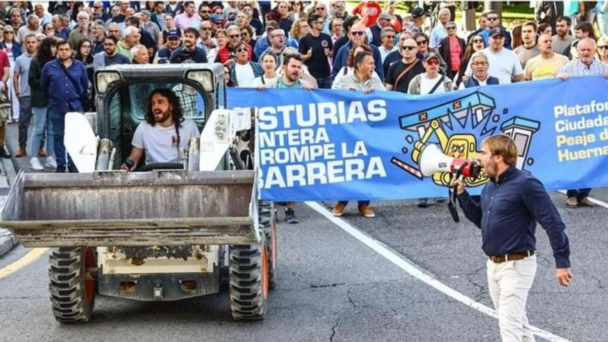La posible ilegalidad del cobro íntegro del peaje del Huerna, en manos de la Fiscalía de Asturias
