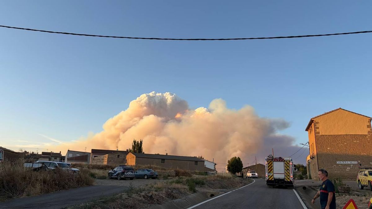 Incendio de Orés desde el PMA en Farasdués