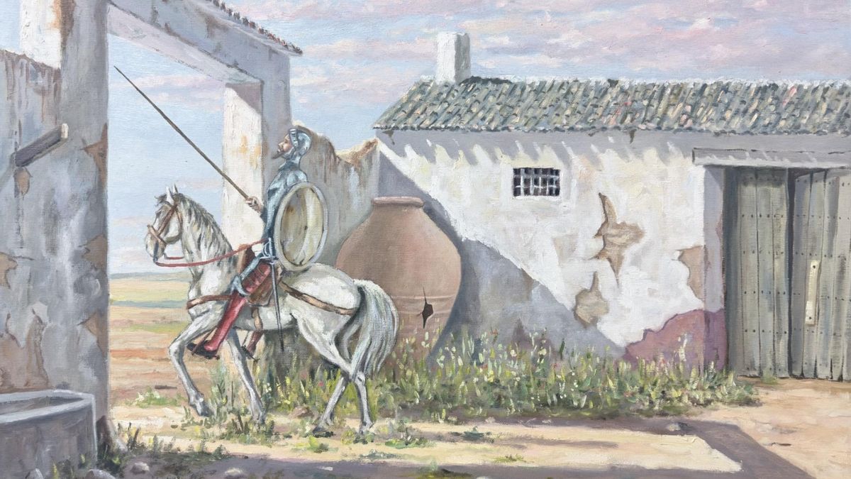 El cuadro de Alcázar de San Juan que viajó a México para custodiar el sueño de don Quijote