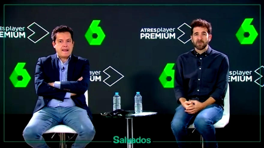Mario López y Gonzo en la presentación de 'Salvados'