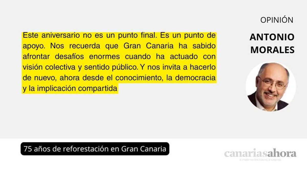 75 años de reforestación en Gran Canaria