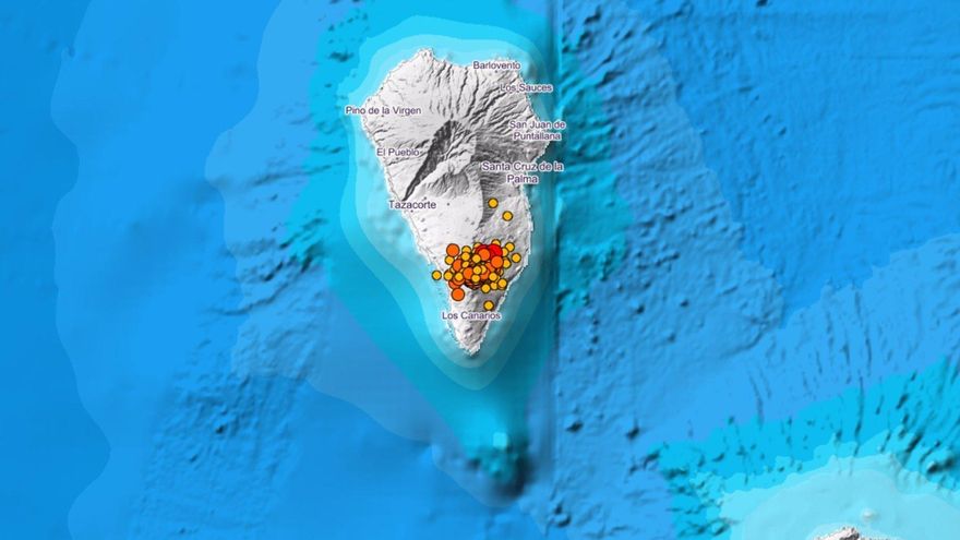 Mapa de los terremotos. IGN