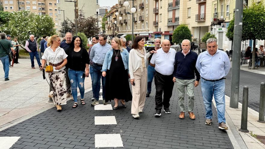 Visita a las obras de reparación del pavimento de la zona baja de Tetuán