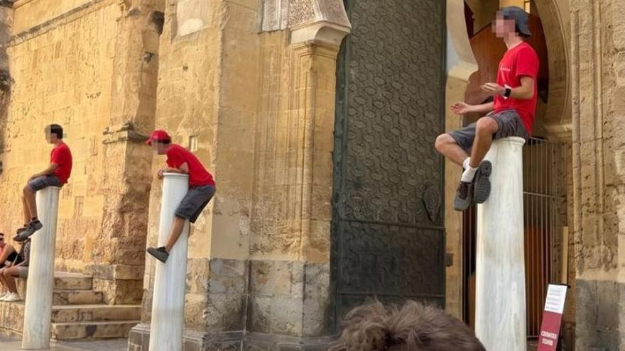 Imagen difundida por el Ayuntamiento sobre los actos vandálicos.