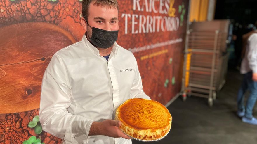 La tarta de queso manchego de Antonio Navarro, de 'Essentia' en Tarancón, primer premio del Congreso Culinaria