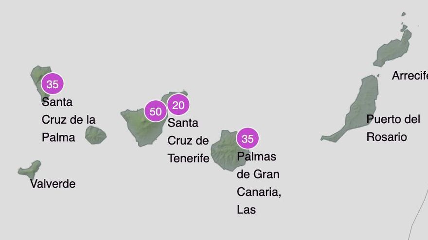 Probabilidad de precipitación para la mañana del próximo domino 19 de marzo