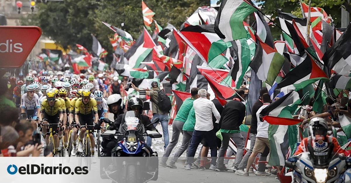 Las protestas convierten a Israel en un problema para La Vuelta y su continuidad tensa la recta final