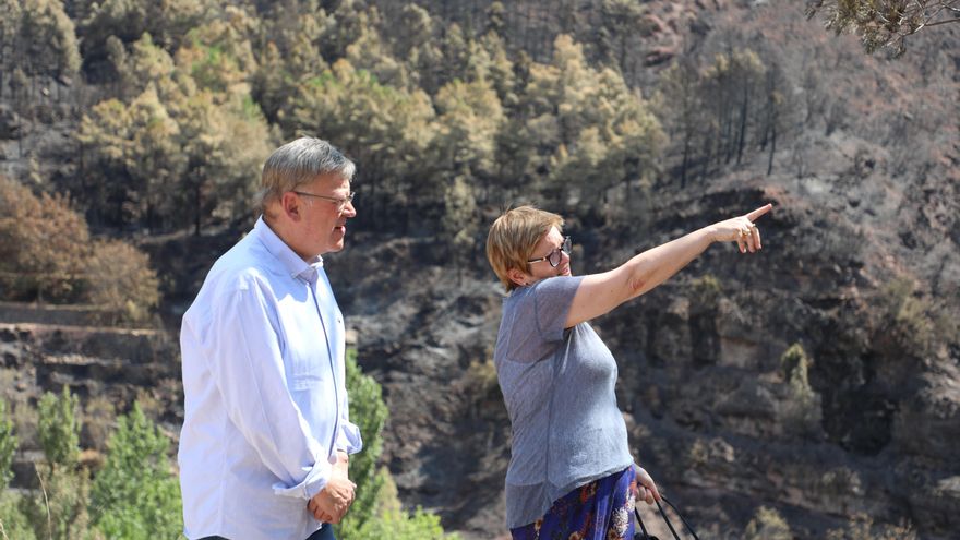 El Gobierno valenciano da por estabilizado el incendio de Bejís y pide a la ciudadanía que no haga "turismo de incendio"
