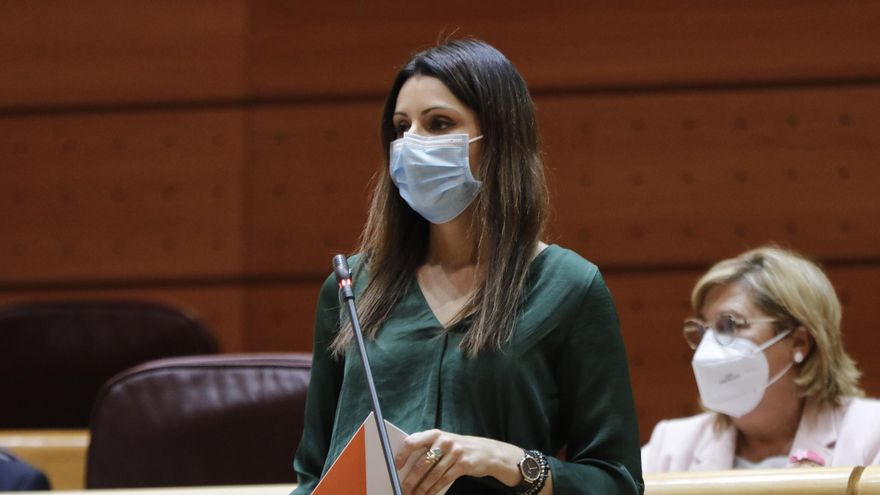 La portavoz de Ciudadanos en el Senado, Lorena Roldán.