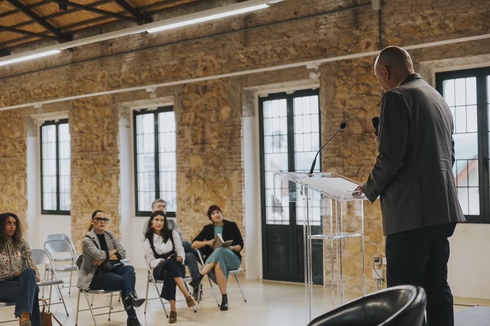 El concejal de Deportes de Murcia, Pedro J. García Rex, durante la inauguarción de la jornada