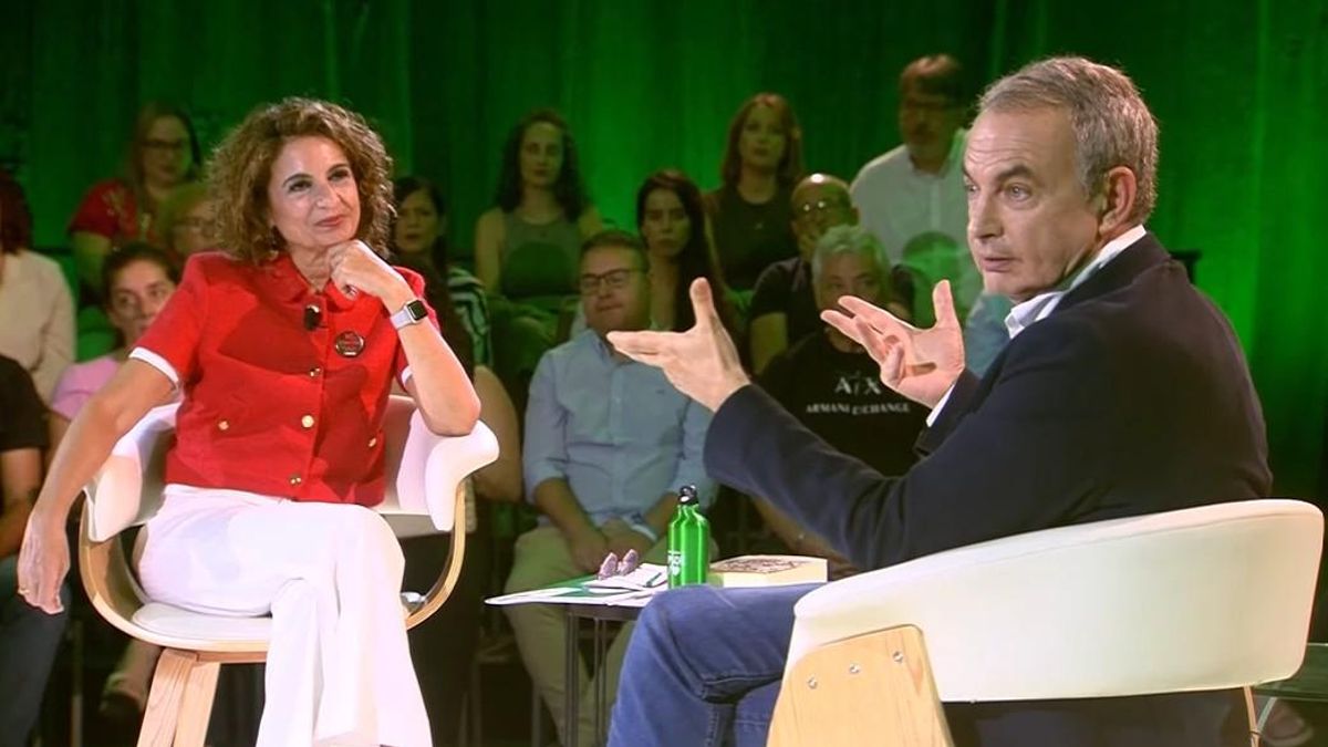 María Jesús Montero y José Luis Rodríguez Zapatero