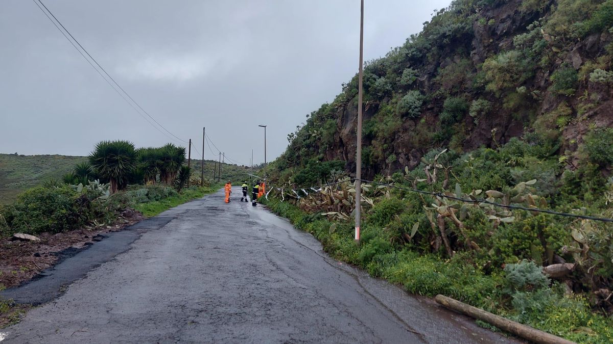 Cortes de luz, rescates en viviendas y 55 personas en albergues por el paso de la borrasca Therese por Tenerife