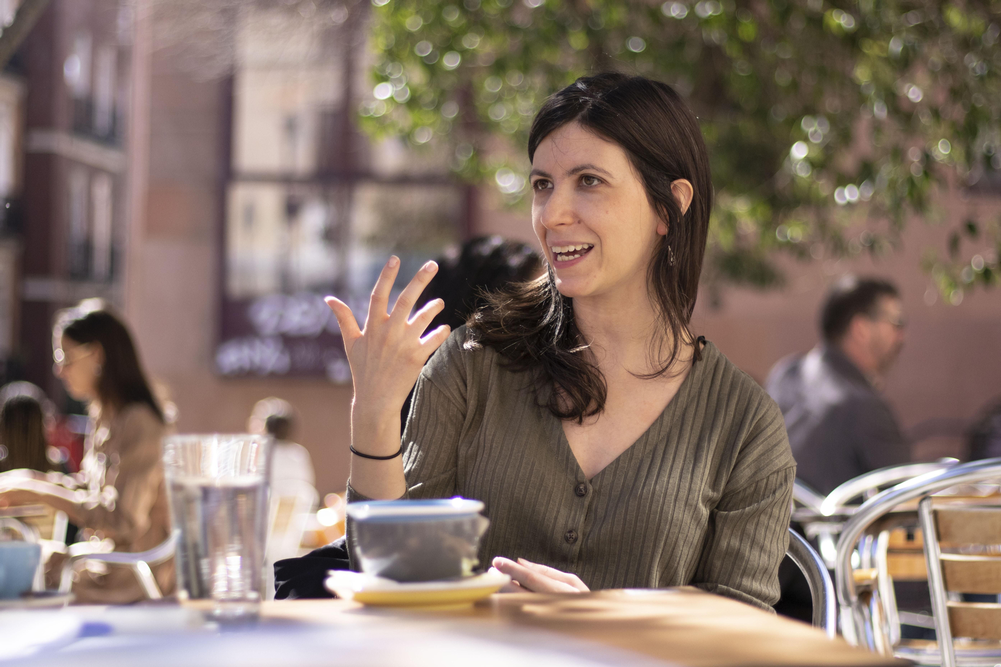 Ana Requena, durante la entrevista.