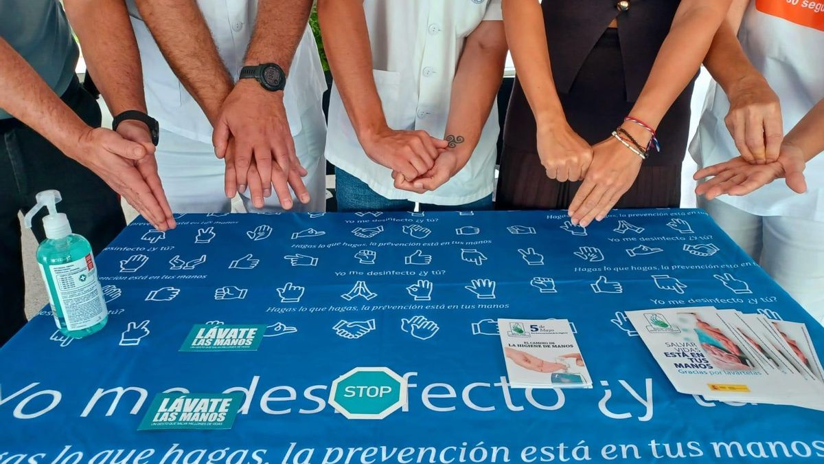 El Área de Salud de La Palma conciencia sobre la importancia de la higiene de manos