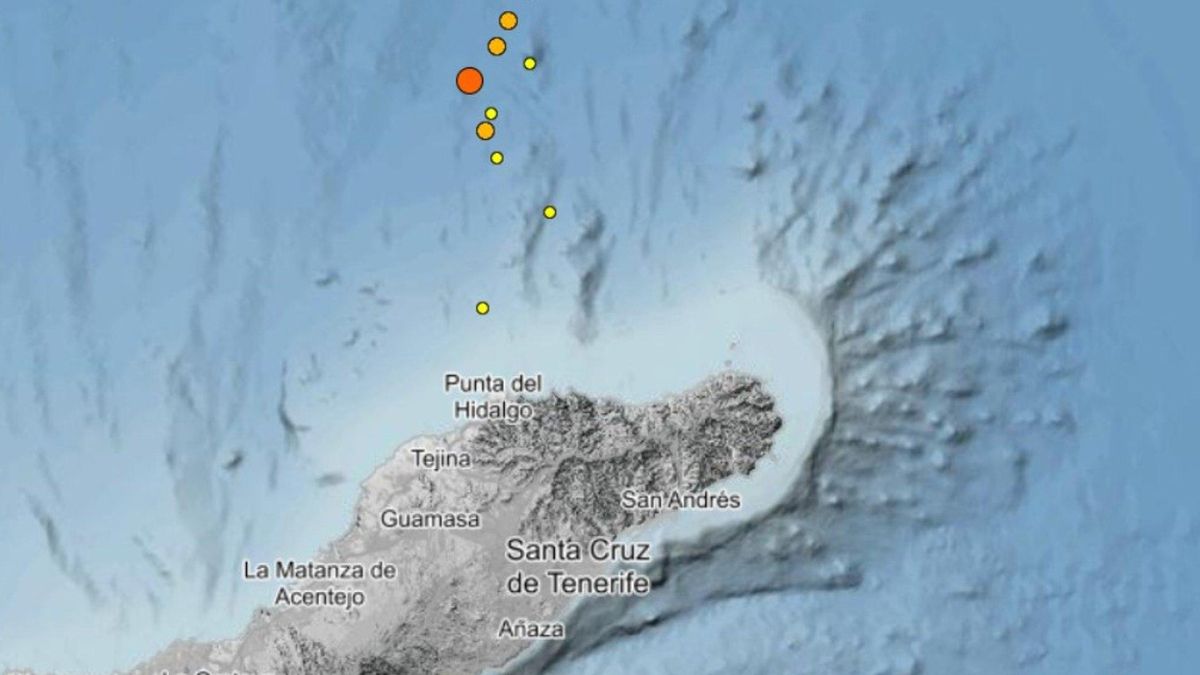 Registrados nuevos terremotos en las últimas horas al noroeste de Tenerife