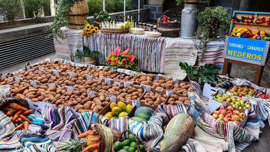 Una imagen de las papas que lleva el Cabildo a la Romería Ofrenda del Pino este 2023