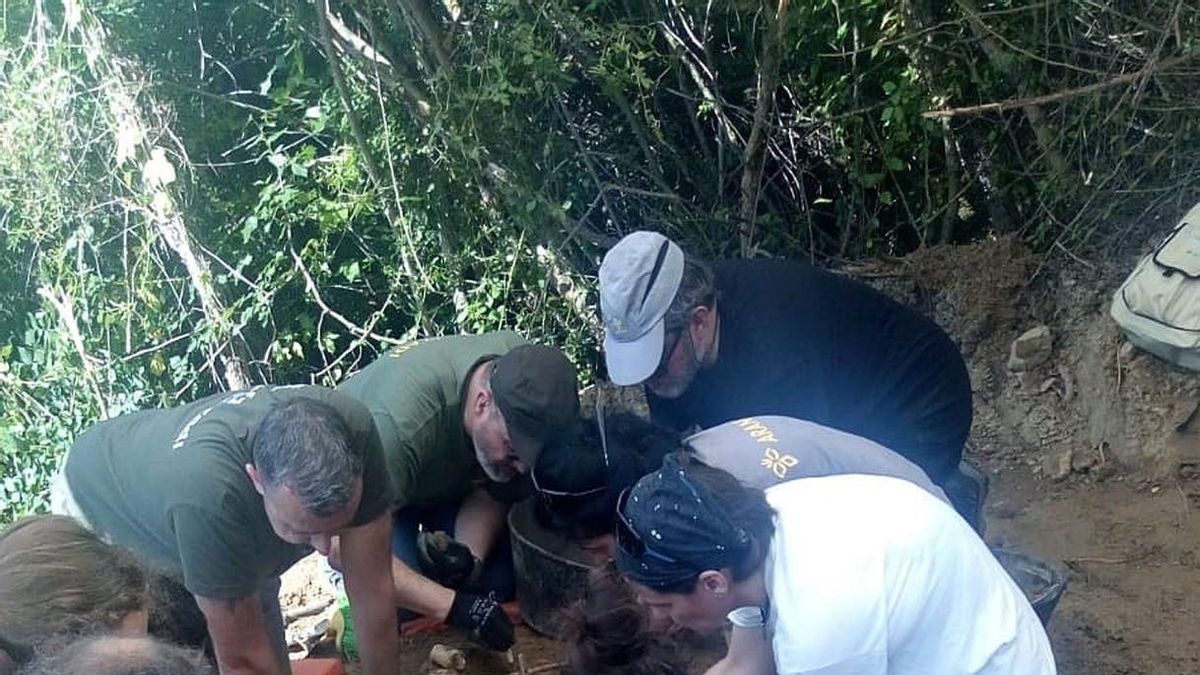 Exhumados los restos de dos víctimas del golpe militar de 1936 en la localidad de Artazu